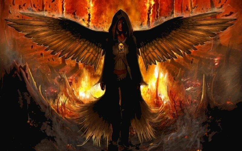 angel of fire and destruction