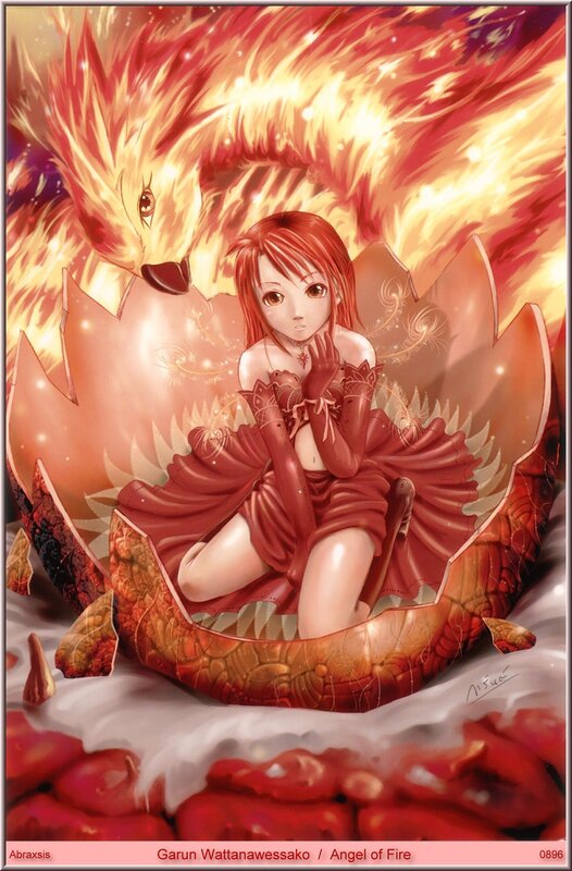 Angel of Fire emerges from egg