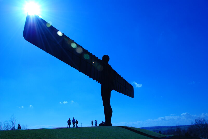 Angel of the North at sunset