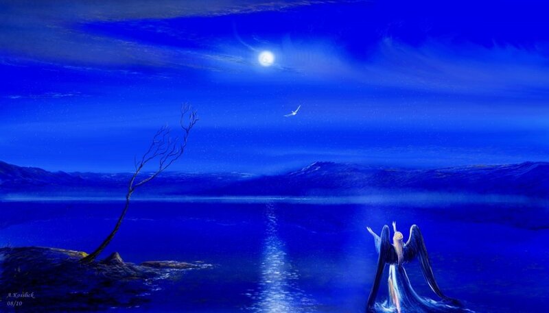 Angel on a Lake Shore