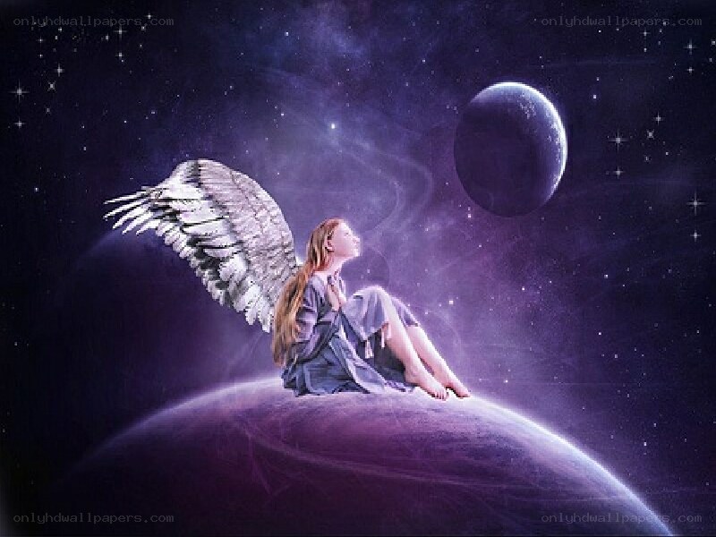 Angel on a planet