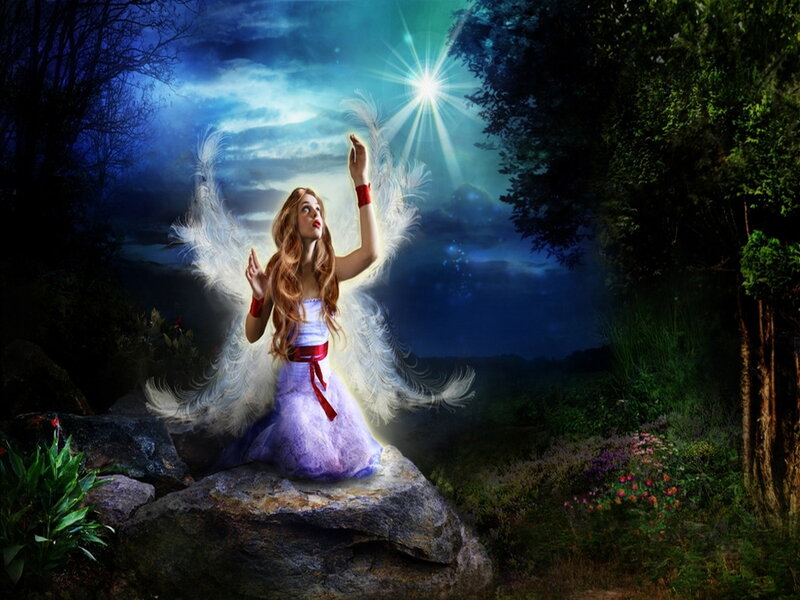 Angel on a Rock