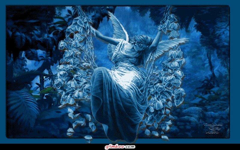Angel on a Swing — Blue, Serene