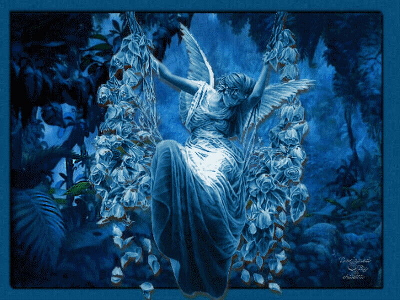 Angel on a Swing — Blue
