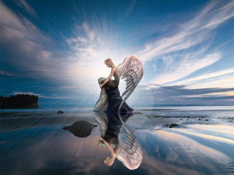 Angel on Beach