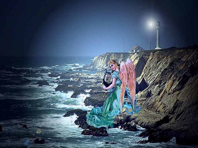Angel on Cliff Edge