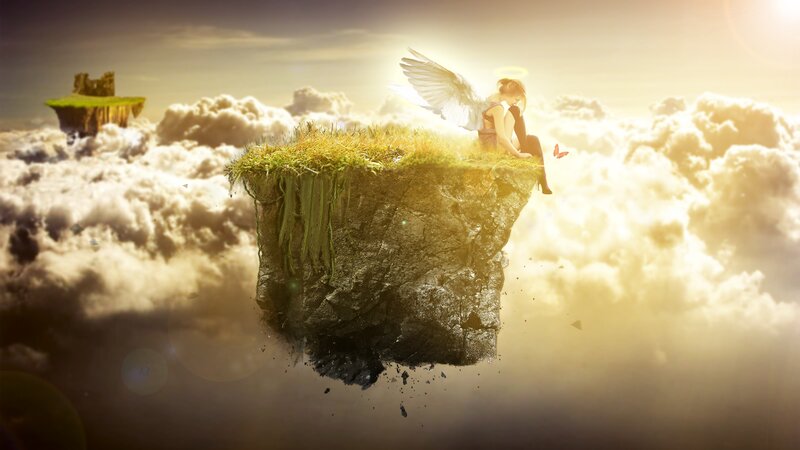 Angel on Floating Island — Gold