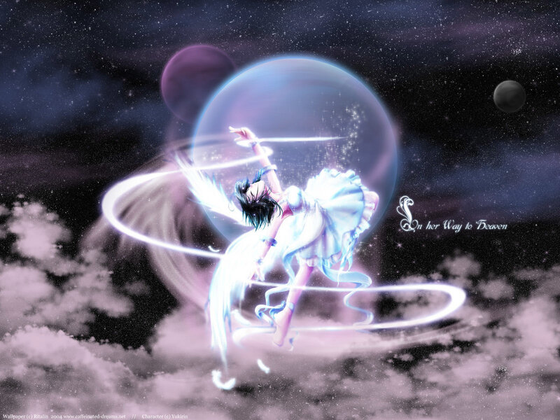 Angel on her way to heaven