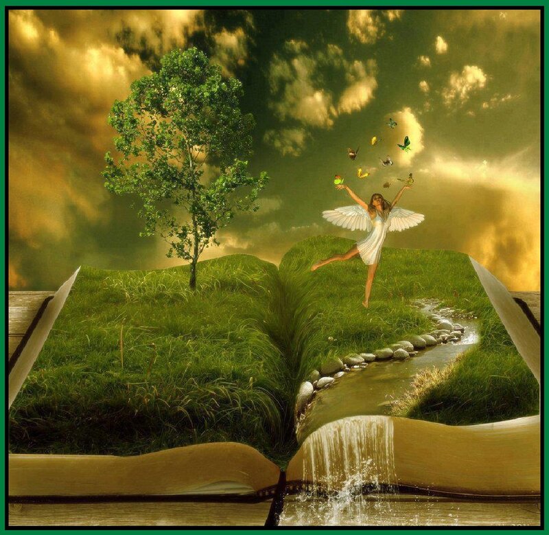 Angel on Open Book