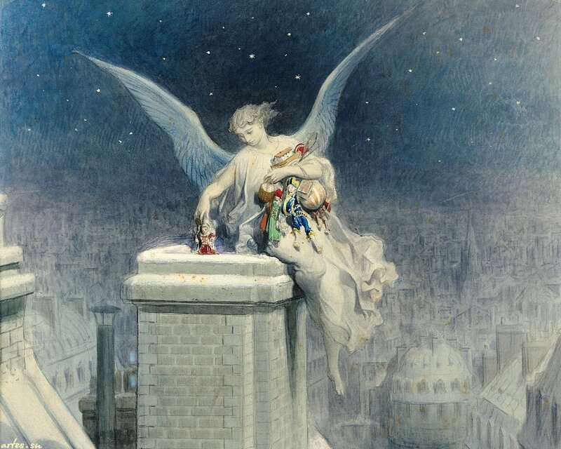 Angel on Rooftop — Blue