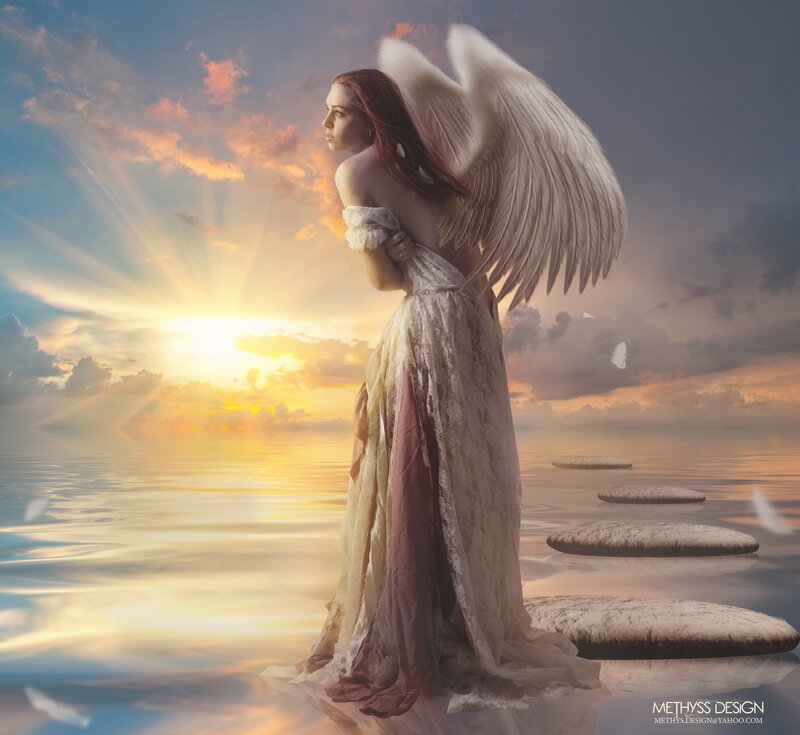 Angel on Stepping Stones