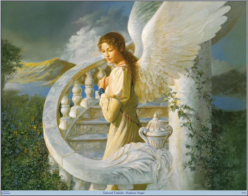Angel on Stone Staircase