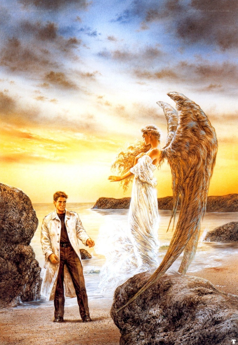 angel on the beach