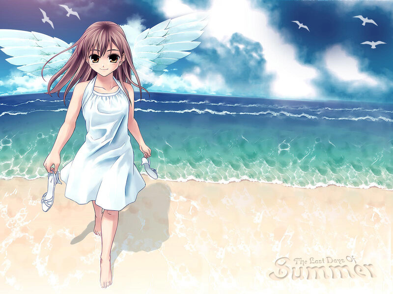 Angel on the beach