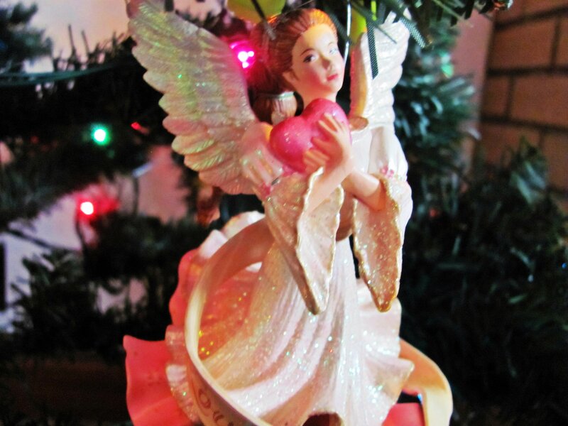 Angel Ornament Holding Heart