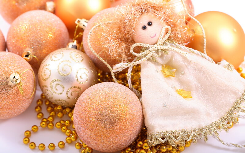 Angel Ornament with Baubles