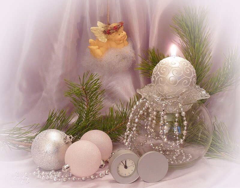Angel Ornament with Ornaments