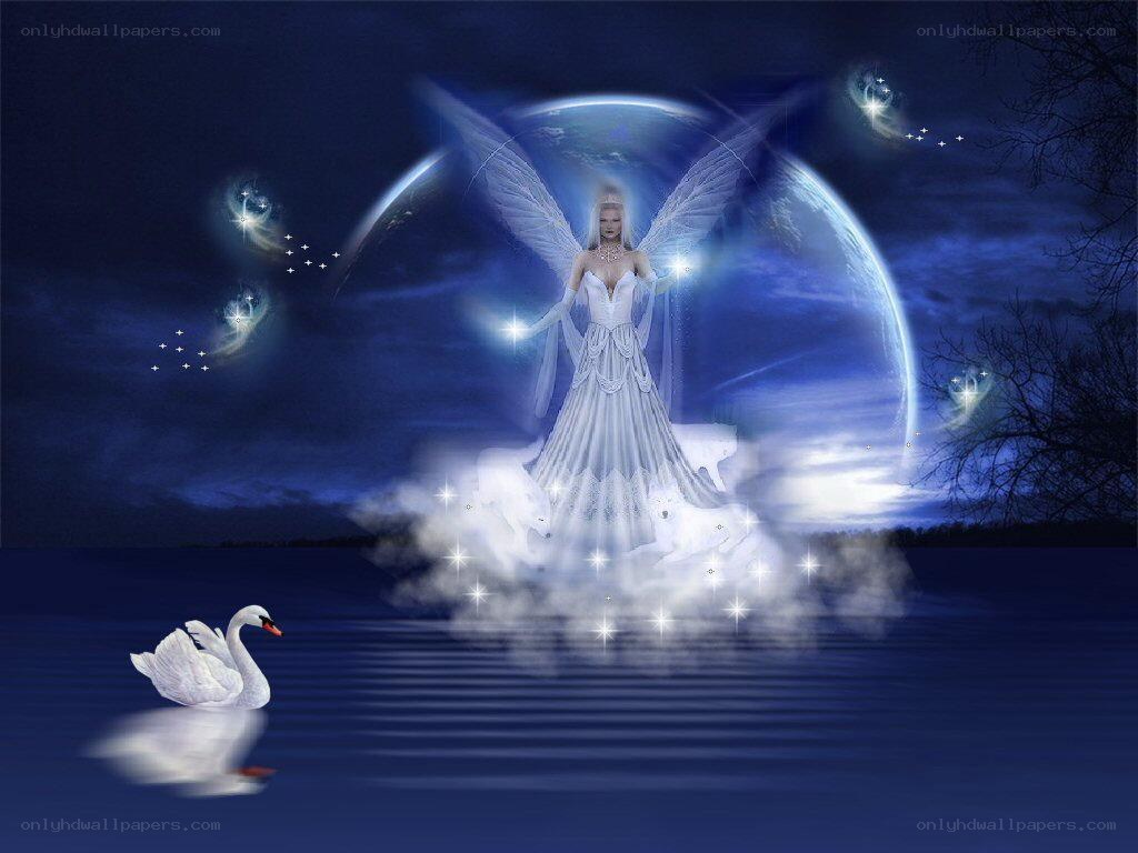 angel over the lake
