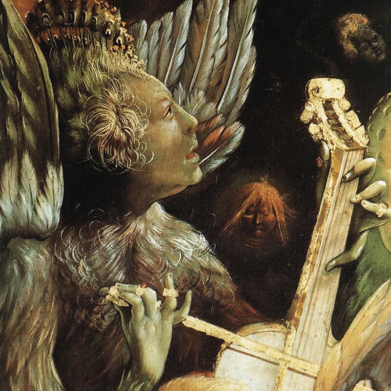 Angel playing a lute