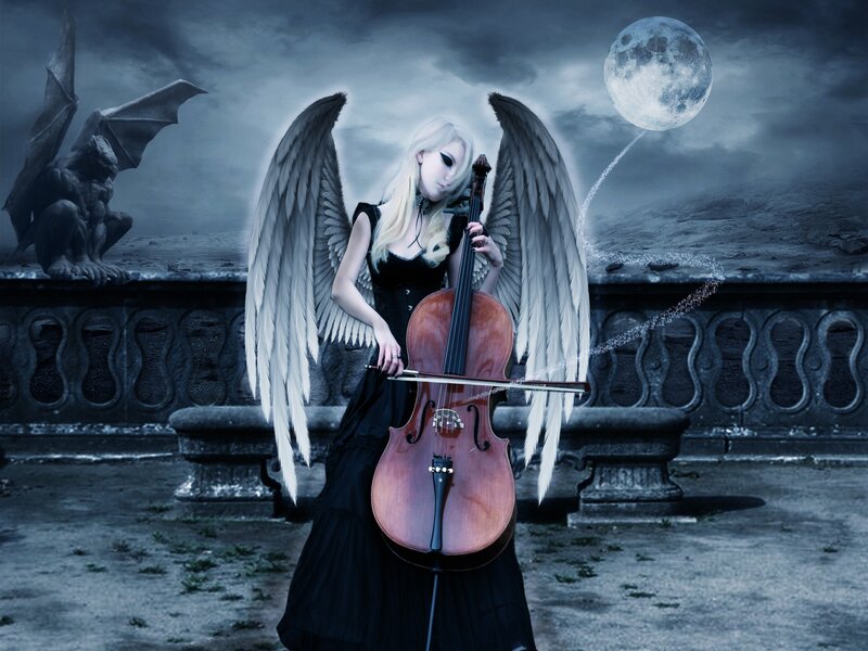 Angel Playing Cello