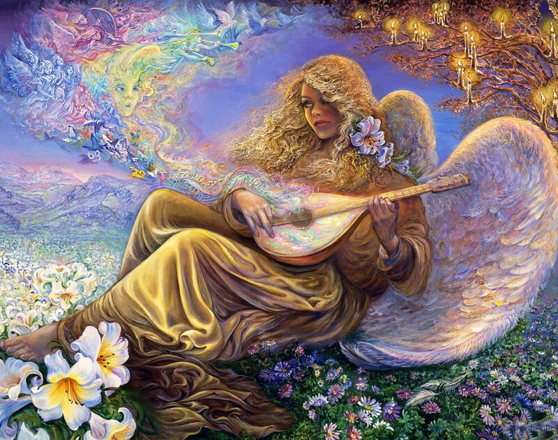 Angel Playing Lute