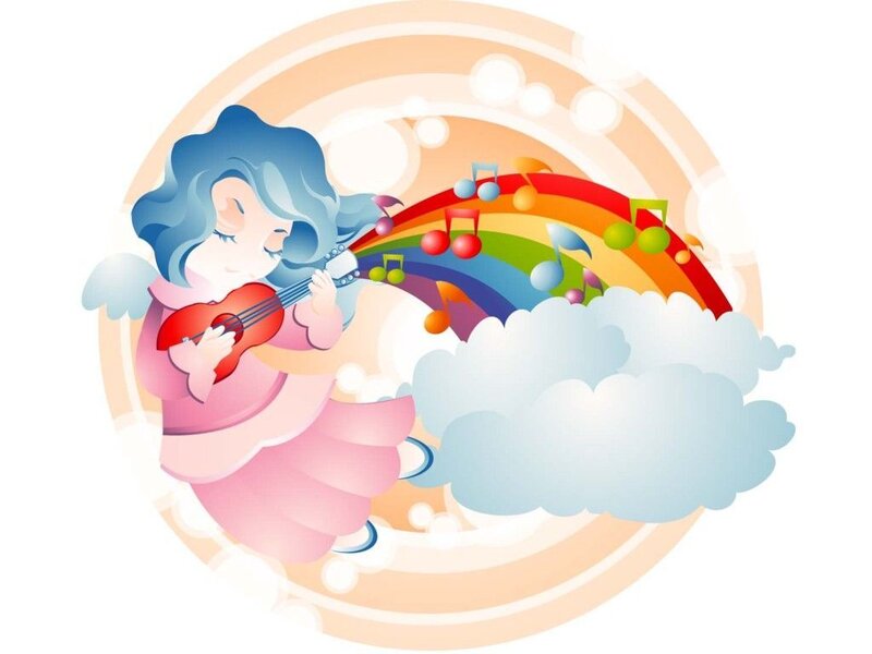 Angel Playing Ukulele