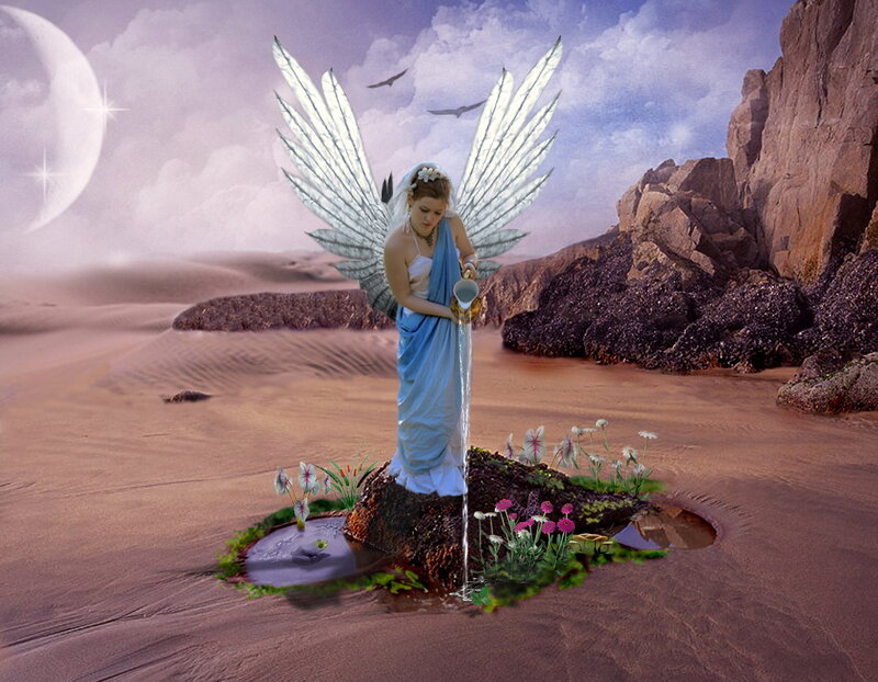 Angel Pouring Water