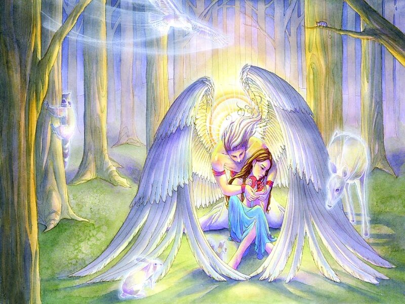Angel Protecting Woman