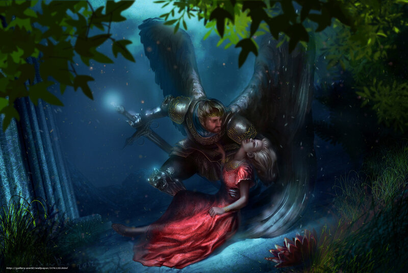 Angel rescues woman in forest