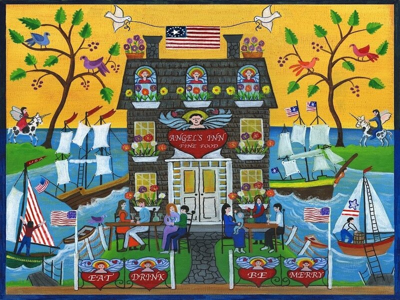 Angel's Inn Painting