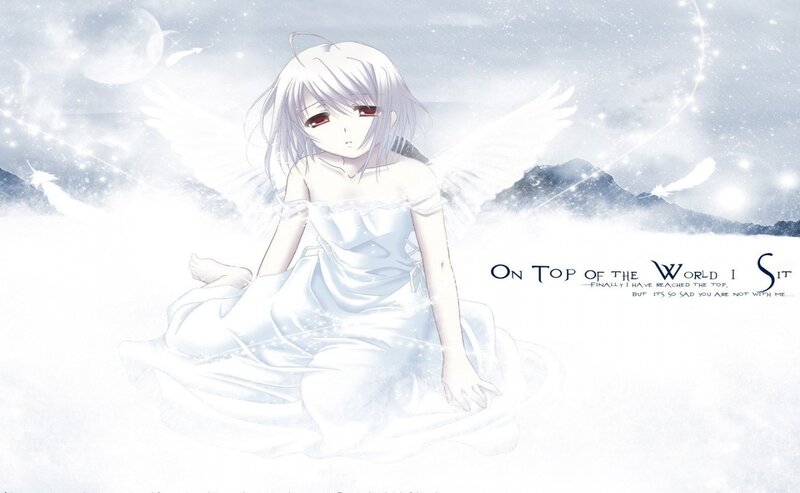 angel sitting on cloud