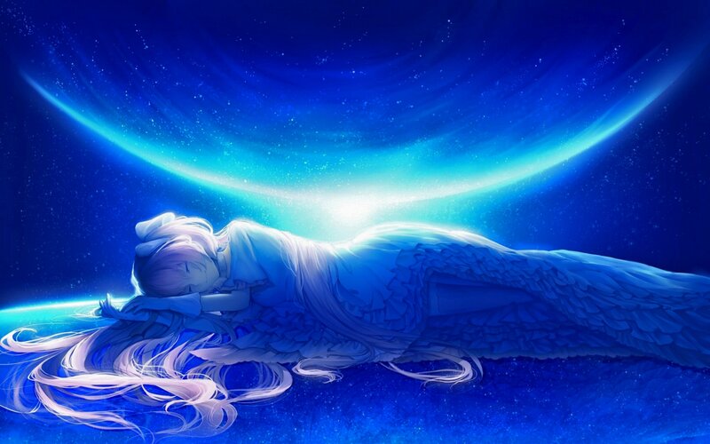 Angel Sleeping on Planet