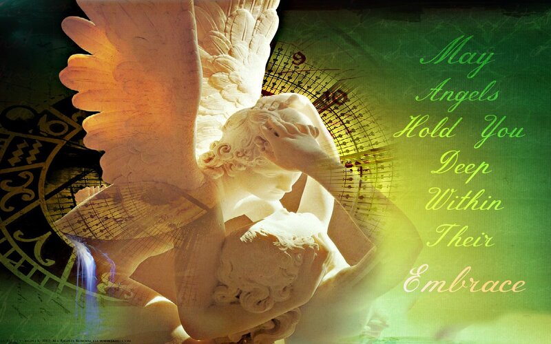 Angel Statue Embrace