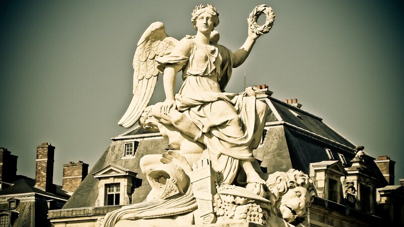 Angel statue on a building