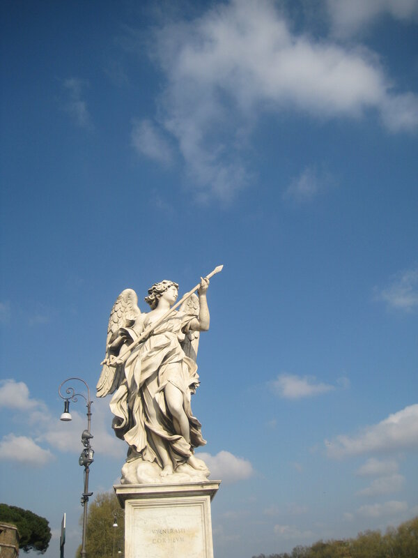 Angel statue on a sunny day
