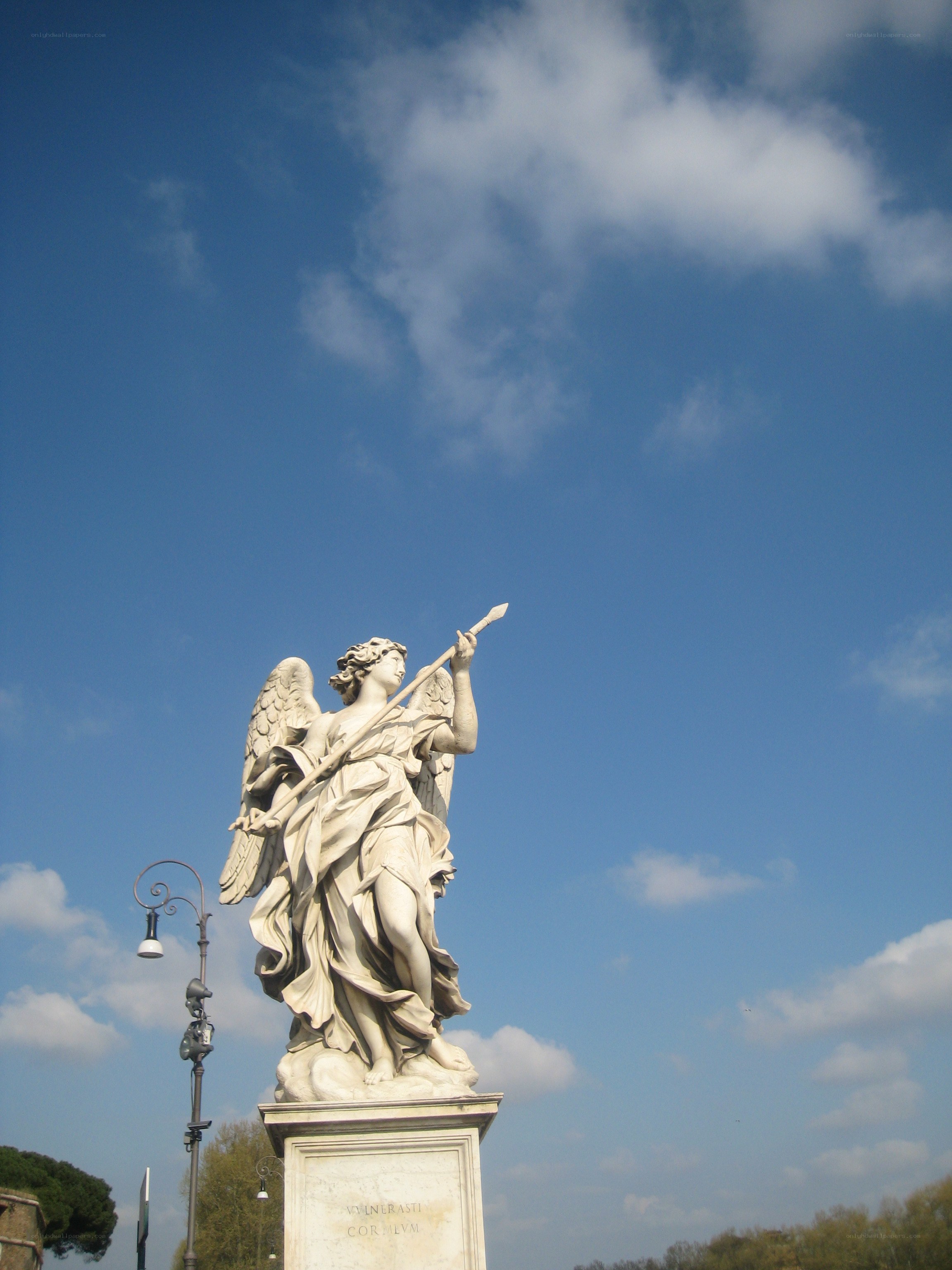 Angel statue on a sunny day