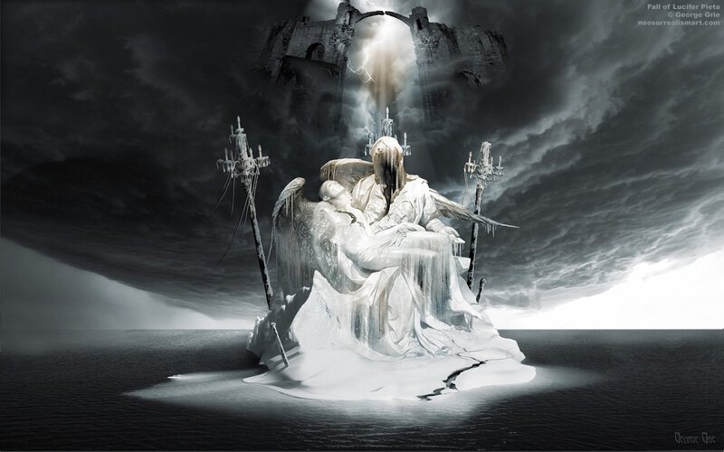 Angel Statue on Ice