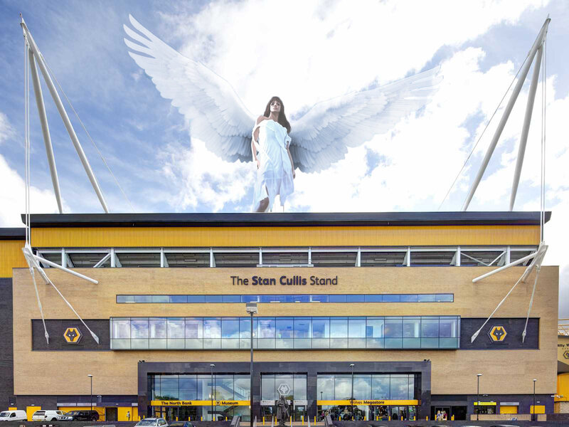 Angel Statue on Stadium