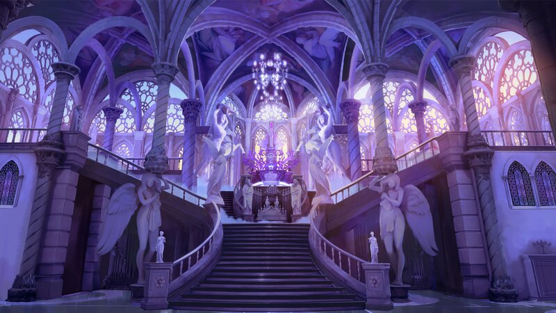 Angel Statues in Hall