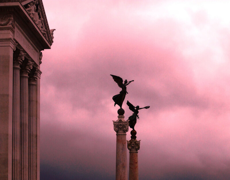 Angel Statues on Columns