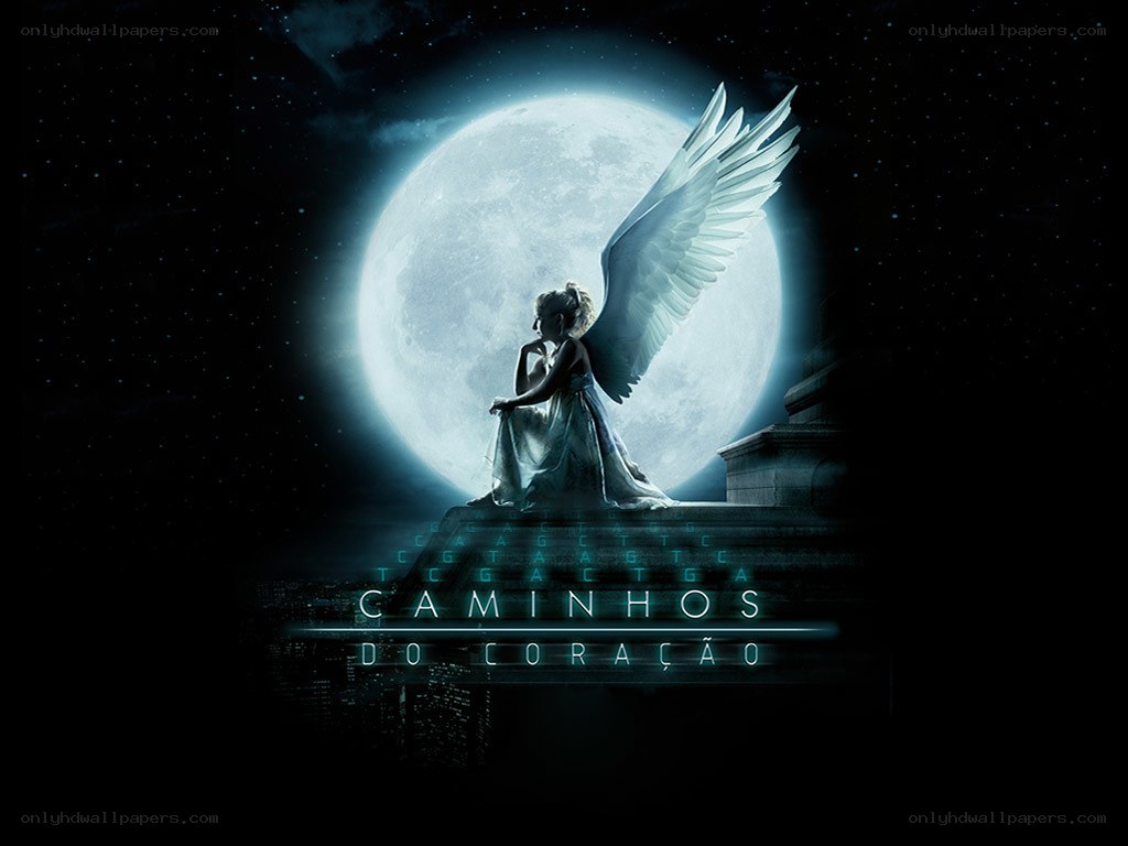 Angel under the moon