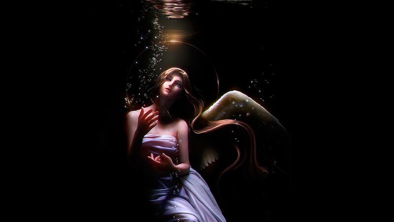 Angel Underwater — Black