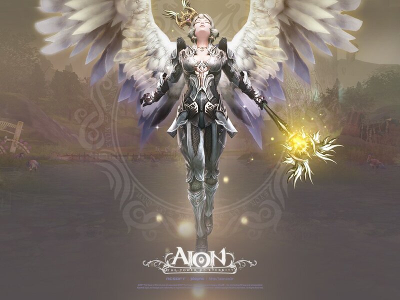 Angel warrior in Aion