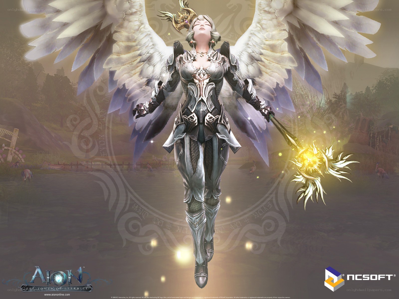 Angel warrior in Aion