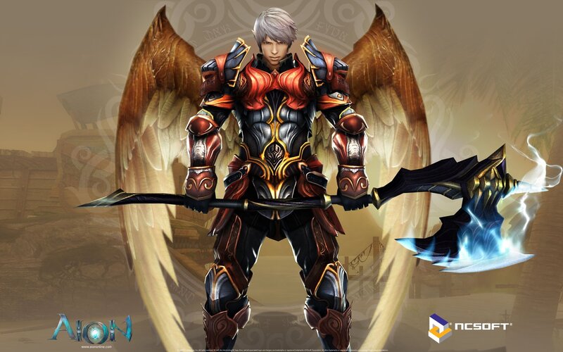 Angel warrior with axe