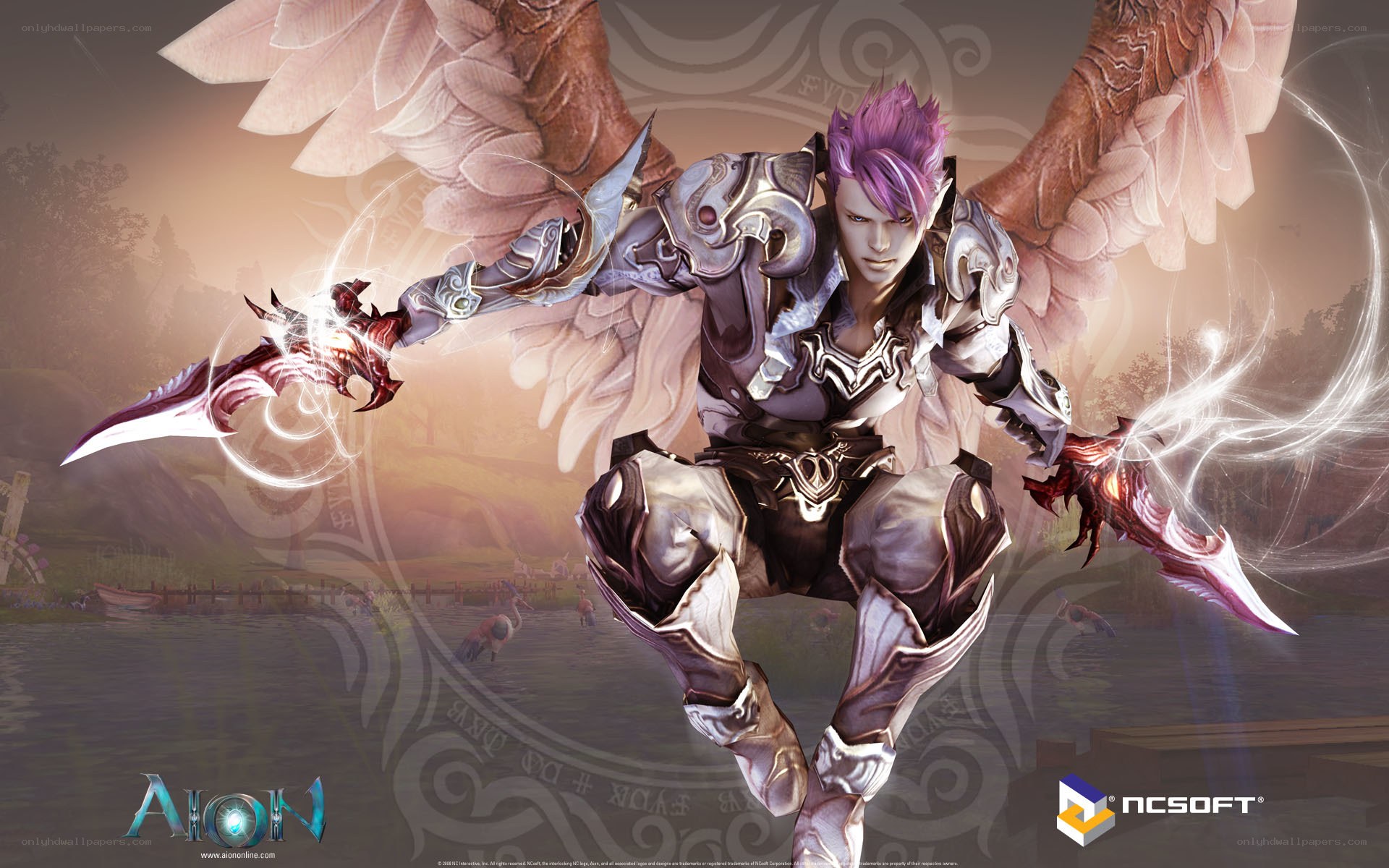 Angel warrior with dual blades