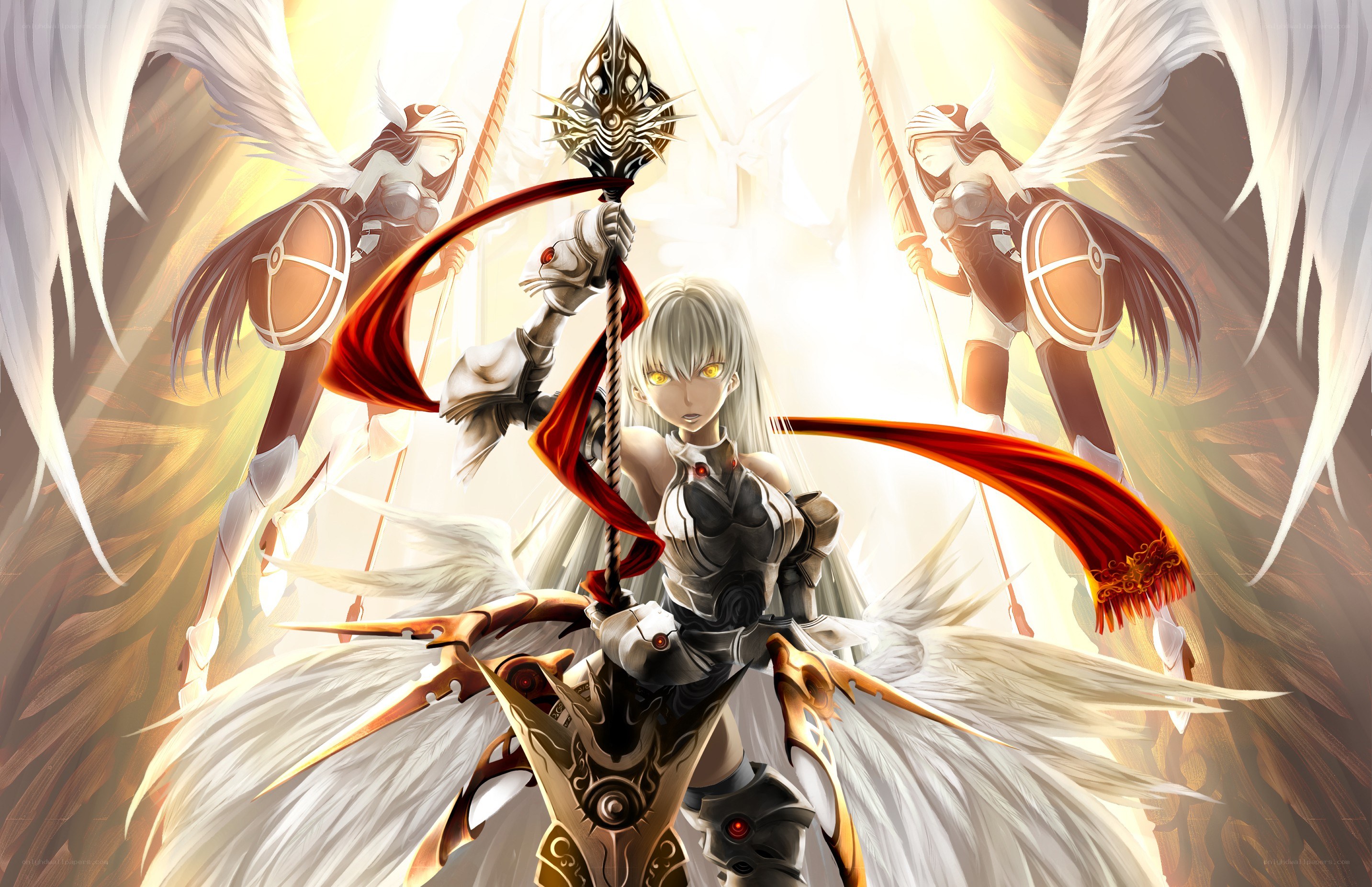 Angel warrior with staff