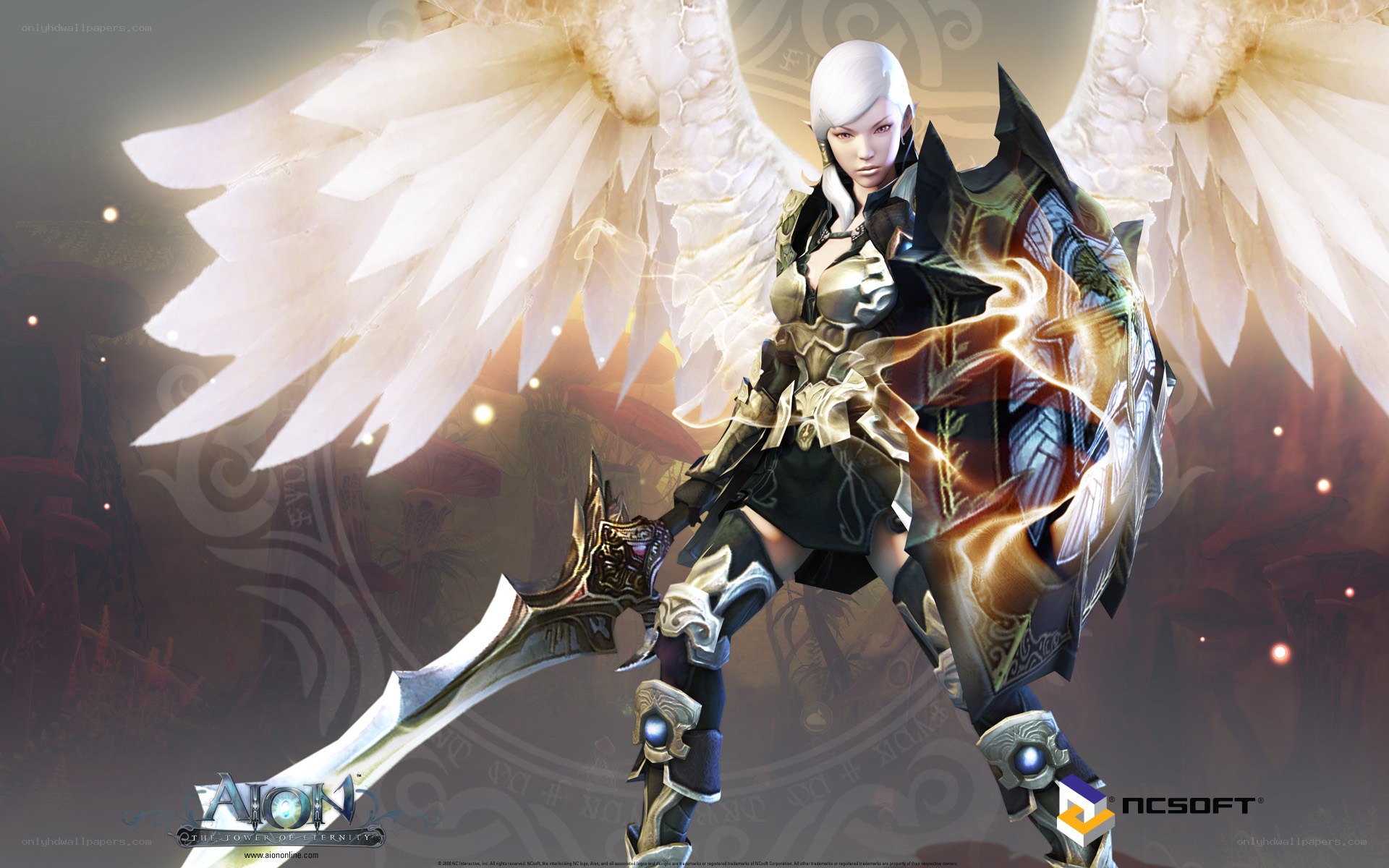 Angel warrior with sword
