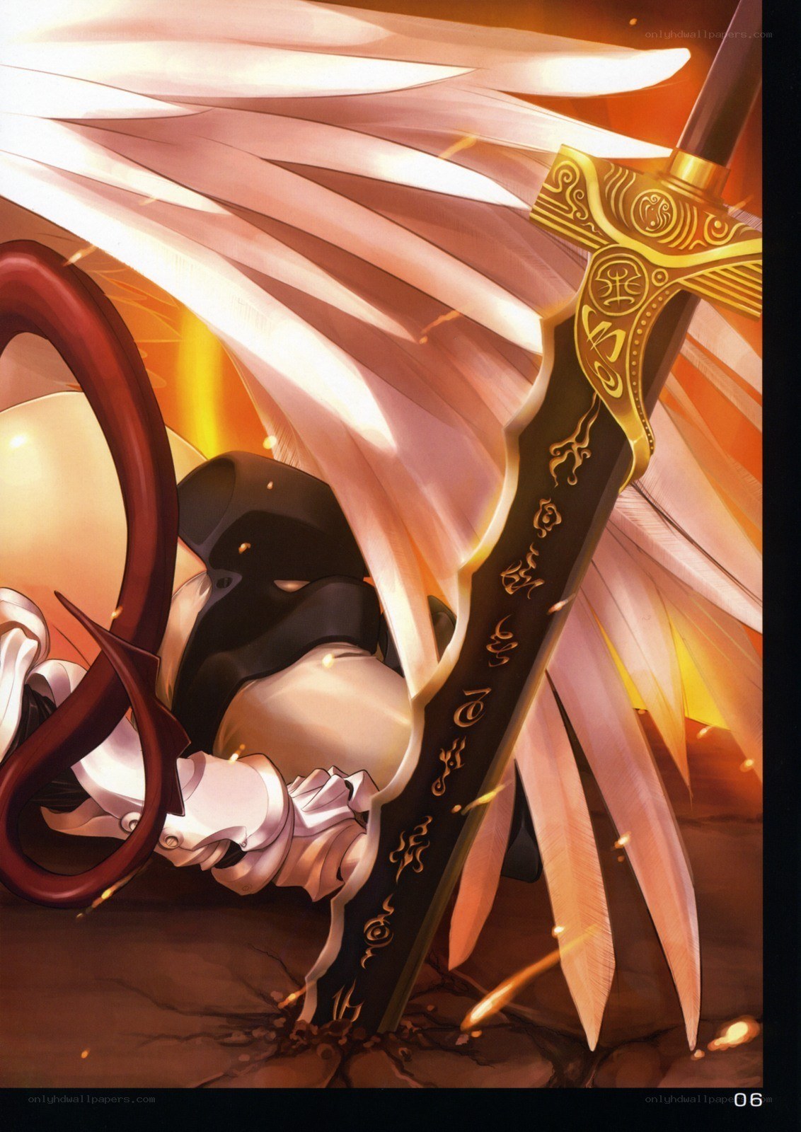 Angel warrior with sword