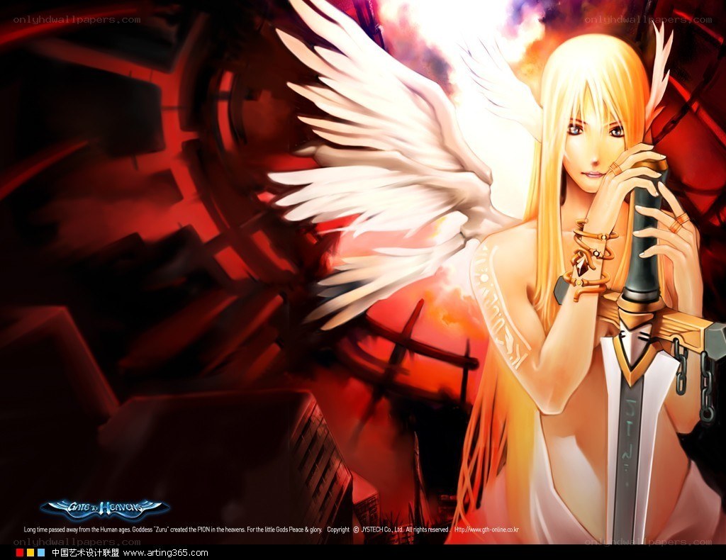 Angel warrior with sword